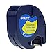 Anycolor 2 Pack Compatible DYMO LetraTag Tape 91332 (91202 91222 59423 S0721620) Black Print on Yellow Plastic Label Tape (1/2