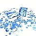 Blue Foil Metallic Round Table Confetti Decor Circle Dots Mylar Table Scatter Confetti Wedding Bachelorette Under the Sea Baby Shower Birthday Party Confetti Decorations, 60g