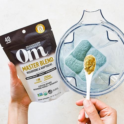 Om Mushroom Superfood Master Blend Mushrooms & Adaptogens, Powder