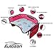 Autozon Kids Travel Tray for Girls Toddler Car Seat Travel Play Tray with Reinforced Solid Surface, Sturdy Side Walls and Removal Mesh Pockets, Seatbelt Pillow, Car Sticker, Autozon