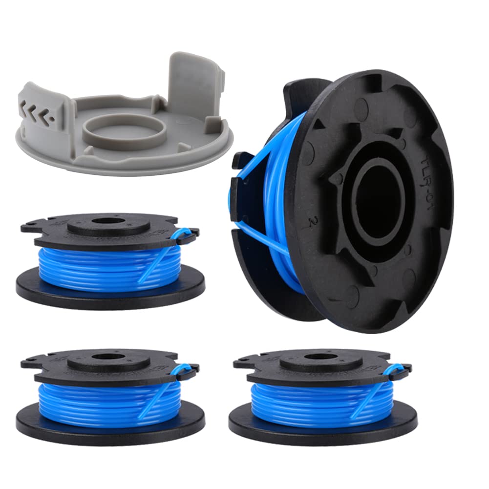 Moritale Spool Line Replacement for Ryobi One+ RAC124 OLT1823 1832 RLT1825 1830 AC14RL3A Garden Strimmer Trimmer Cover (4 Pieces)