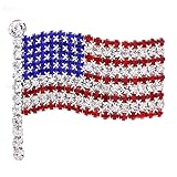 soulbreezecollection American Flag Star USA Pin Brooch 4th of July Independence Day Jewelry (Large)