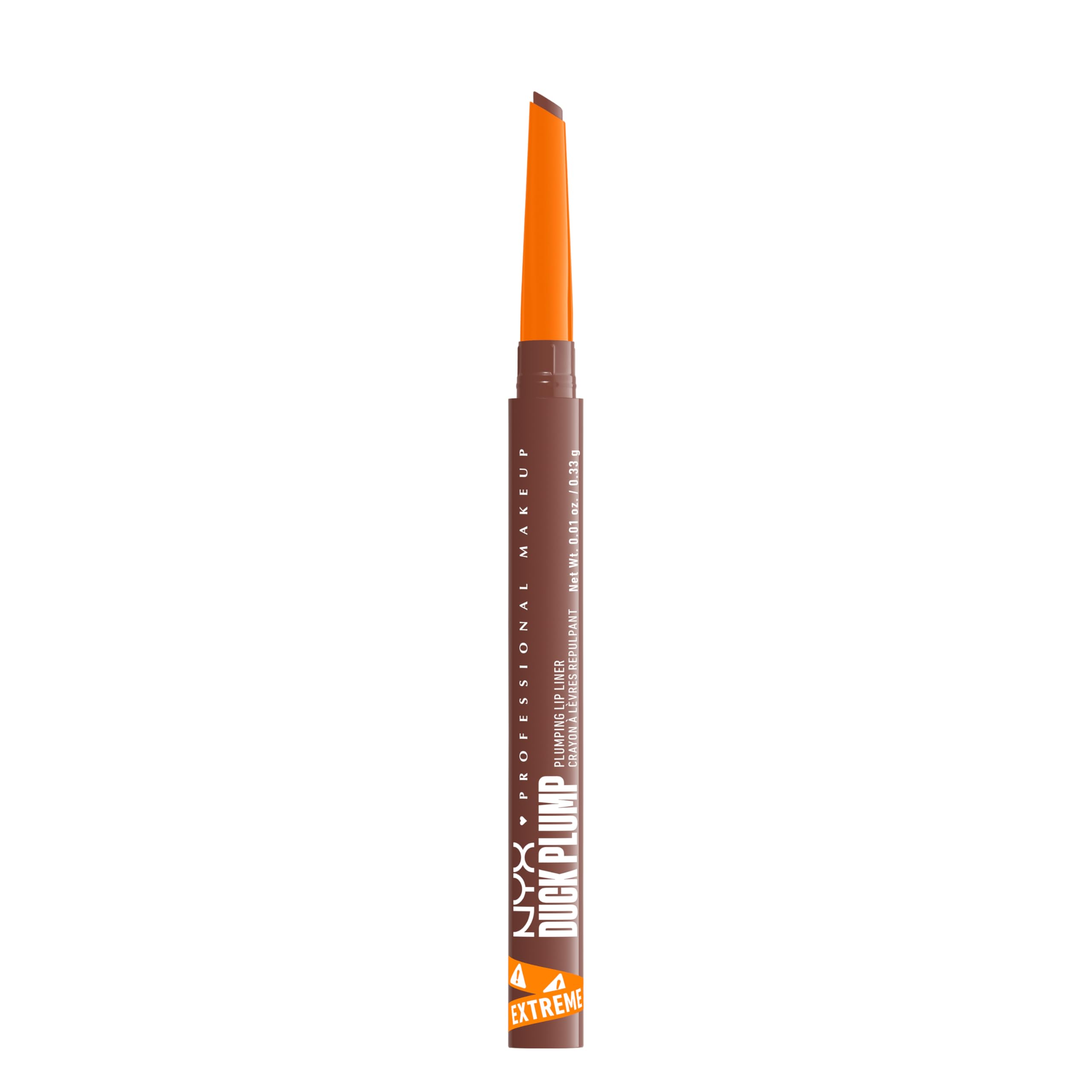 NYX Professional Makeup Plumping Lip Liner, Lip Liner, Up To 10 HR Wear, Matte Finish, Duck Plump, Subtle Touch