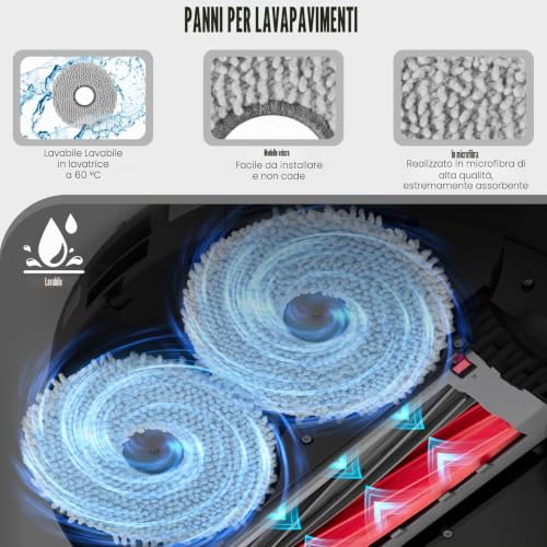 Replacement Accessory Kit for Roborock Q Revo Master/Q Revo Slim, 1 Pair of Main Brushes, 4 Filters, 4 Dust Bags, 6 Cloths, 6 Side Brushes, 1 Small Brush