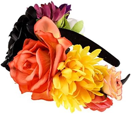 Day Of The Dead Flower Crown Costume Floral Garland Headbands