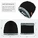 BeanieHat Scarf Set Winter Warm Fleece Lined Skull Cap and Scarf for Men Women