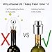 GiniHomer Wine Stoppers, 1 pack, Silver