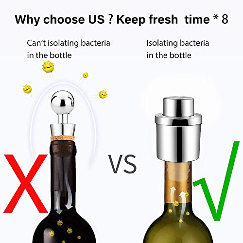 3 Stoppers+GiniHome+Stainless+Vacuum+Beverage