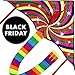 Colorful Kite for Kids and Adults, Great Beginner Kite Toy, Large and Easy Flyer, Summer Fun, Long Kite String and Extra Thick Quality, Outdoor Activities