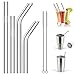 Efaithtek Reusable Stainless Steel Straws for 20 oz & 30 oz RTIC & Yeti Tumblers Rambler and More, Set of 8 with 2 Cleaning Brushes