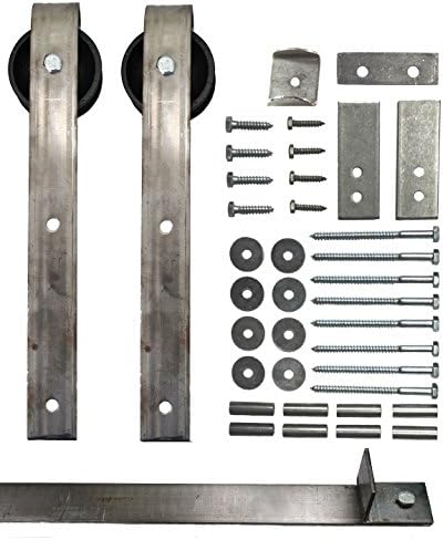 Sliding Barn Door Hardware Kit with 12 Ft. Track Included - Made in USA