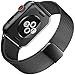 For Apple Watch Band , 42mm Smooth Stainless Steel Strap Freely Fully Magnetic Closure Clasp Metal Strap Wrist Band Replacement Bracelet for IWatch Band Series 3 Series 2 Series 1 (black)