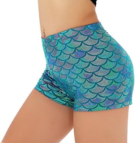 NihoeWomen's Sexy Shiny Mermaid Shorts