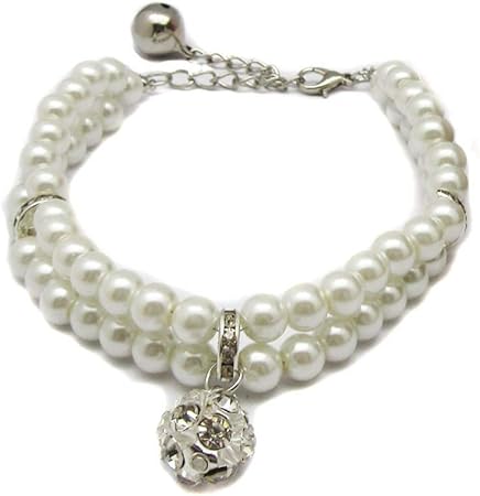 pearl necklace collar for dogs