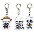 EBTY DREAMS Inc. - Set of 3 Undertale Sans Acrylic Keychain v4