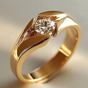 Light Luxury and Minimalist Design Women's Ring Shines with Synthetic Zircon Inlaid Daily Temperament Ring