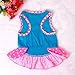 Small Dog Dress , Voberry® Fashion Pet Dog T-Shirt Dress Dog Cat Cute Summer Vest Skirt (S, Blue)