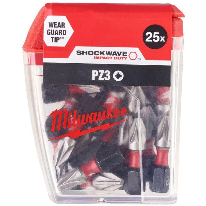 Shockwave™ Impact Duty Bits PZ3 x 25mm (Pack 25)