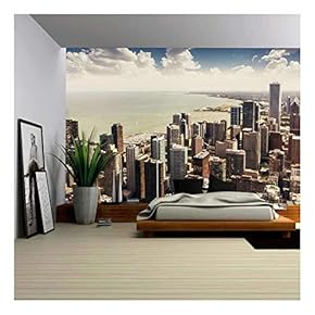 Chicago Illinois in The United States City Skyline with Skyscrapers