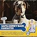 Bullibone Nylon Dog Chew Toy Nylon Bone - Improves Dental Hygiene, Easy to Grip Bottom, and Permeated with Flavor (Bacon, XL - Single)