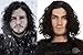 Jon Snow Wig Game of Thrones Costume and Stark Shield Pin – Cosplay Hair for Men