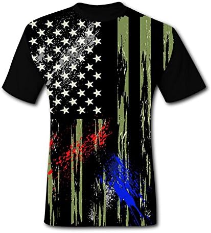 RAGE ANGEL USA Camo American Flag T Shirt Men Summer Fashion Short Sleeve Tees Casual Tops
