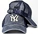 American Needle New York Yankees MLB Raglan Bones Soft Mesh Back Slouch Twill Cap Navy
