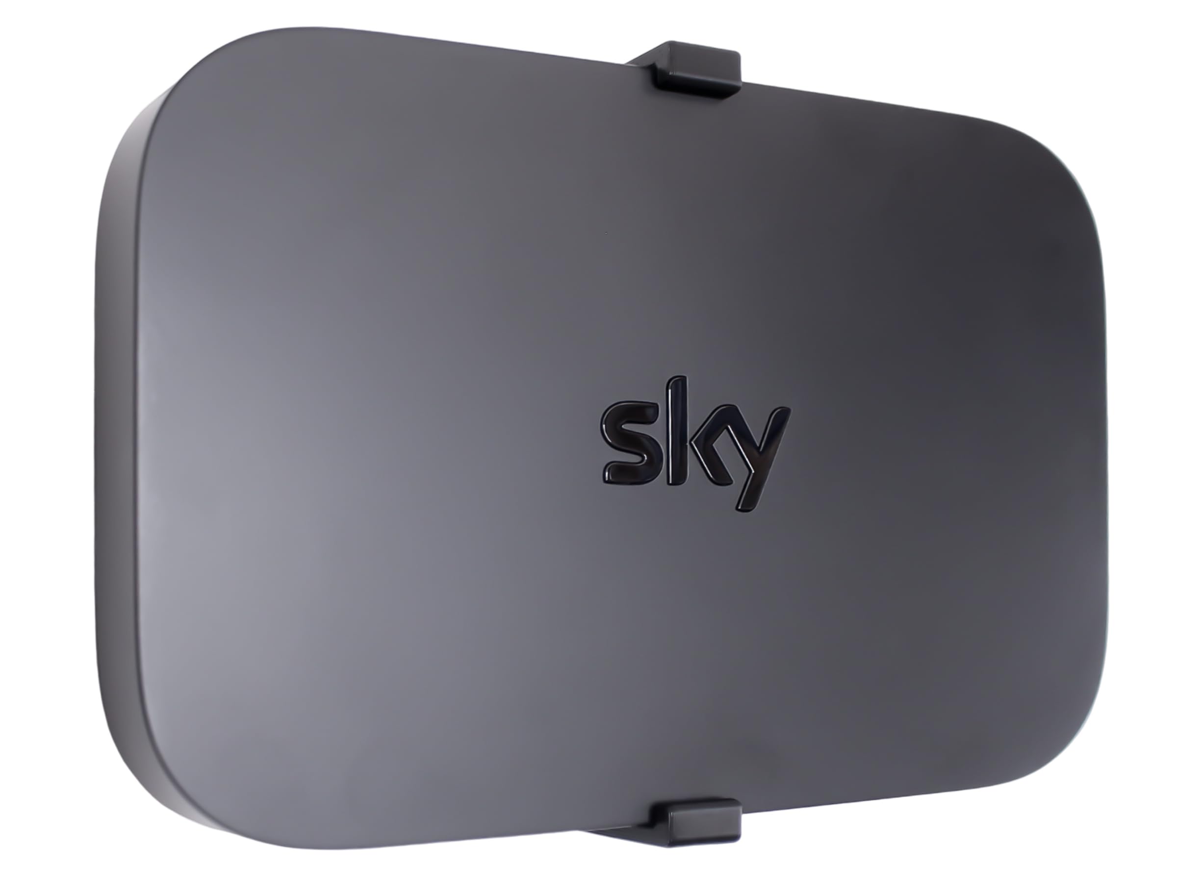 Decoralin Sky Q Mini Box Wall Mount Bracket – Compatible with Sky Q Mini EM150, 32D0xx, 32D1xx – Install Behind TV or on Wall – Space-Saving Holder with Screws & Fixings – Easy, Ventilated Design