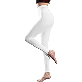 VINICUNCA Women's Footless Tights 80D Soft Opaque High Waist Solid Color Tights