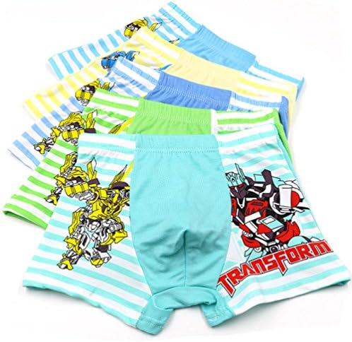 2-9 Years Old Boys Character Boxer Briefs Bright Colors Underwear 5 Pack