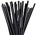 10 Inch Drinking Straws (250) (10 Inch x 0.23 Inch) (Black)