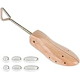 FootFitter Best Professional One-Way Shoe Stretcher, Heavy-Duty Wooden Tool to Loosen & Expand Tight-Fitting Shoes