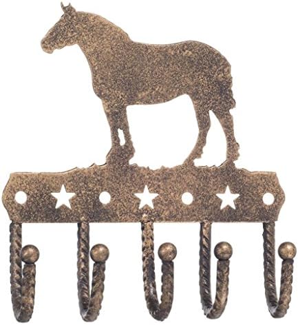 Gift Corral Key Rack - Draft Horse - Black/bronze