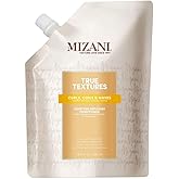 Mizani True Textures Moisture Replenish Conditioner - Deep Conditioner for Curly Hair with Coconut Oil & Olive Oil, Anti Frizz, Silicone-Free, Paraben-Free