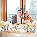 Mr and Mrs Sign Photo Booth Props - Tinksky Wedding Decoration Wedding Present Silver - MR MRS Wooden Letters
