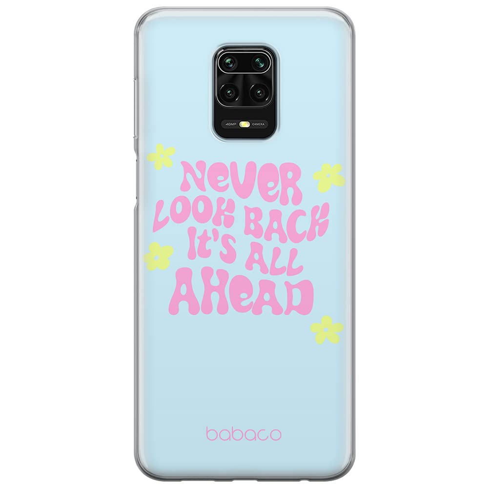 Babaco ERT GROUP mobile phone case for Xiaomi REDMI NOTE 9 PRO/ 9S original and officially Licensed pattern Never look back 005 optimally adapted to the shape of the mobile phone, case made of TPU