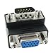 Uxcell a11120200ux0381 Male to Female M/F Right Angle Adapter