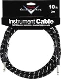 Fender Accessories 099-0820-035 Performance Series 10 Feet Instrument Cable - Black Tweed