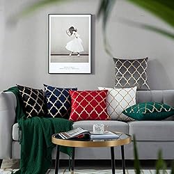 TAOSON Pack of 2,Moroccan Quatrefoil Geometric
