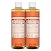 Dr. Bronner's Pure-Castile Magic Liquid Soap (Tea Tree, 16 Ounce, 2-Pack)-Made with Regenerative Organic Certified Oils, 18-in1 Uses: Face, Hair, Hand & Body Soap, Laundry, Pets- Concentrated, Vegan