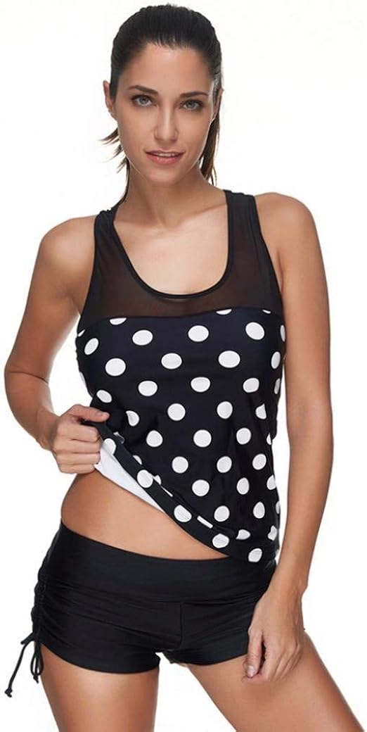Tankini Femmes Ensembles avec Shorts Maillots De Bain Femmes Mode Chic