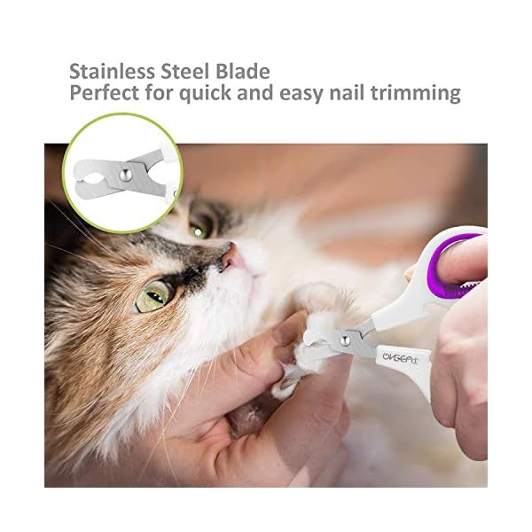 OneCut Pet Nail Clippers, Update Version Cat & Kitten Claw Nail Clippers for Trimming, Professional Pet Nail Clippers…