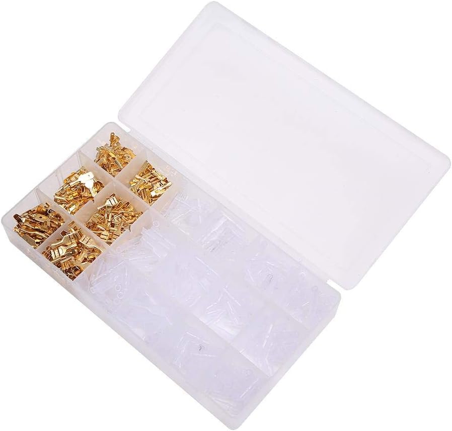 KATSU Ratchet Wire Terminals Crimping Tool Kit with 600PCS Insulated Butt Bullet Spade Fork Ring Crimp Terminals Connectors - Image 4