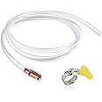 Siphon Hose with Hose Clamp,6Ft x 0.59" Automatic Transfer Gas Siphon Pump,Multi-Purpose Shaker Siphon Kit for Rapid Transporting Liquid(1PCS)
