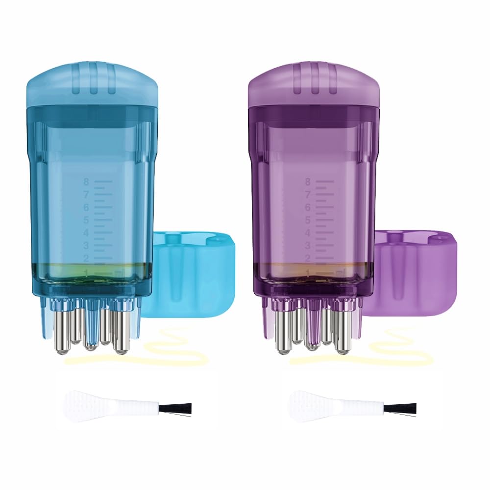 View 1 of *ONLY 1* Hair Oil Minoxidil Applicator,2 Pcs Scalp Oil Applicator Comb Brush,Minoxidil Medicine Essential Serum Liquid Massager For Hair Growth,Root Comb Applicator Bottle
