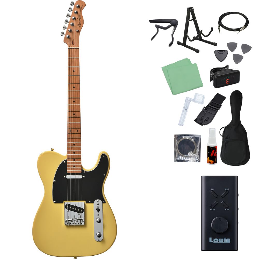 Bacchus BTE-1-RSM/M BBD エレキギター初心者14点セット【ヘッドホンアンプ付き】 テレキャスタータイプ バタースコッチブロンド バッカス商品画像
