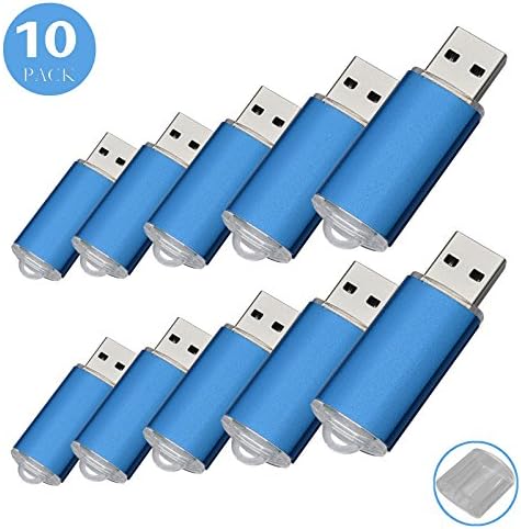 RAOYI 3PCS USB Flash Drive USB2.0 Memory Stick Thumb Drive Pen Drive Jump Drive 32G,Blue