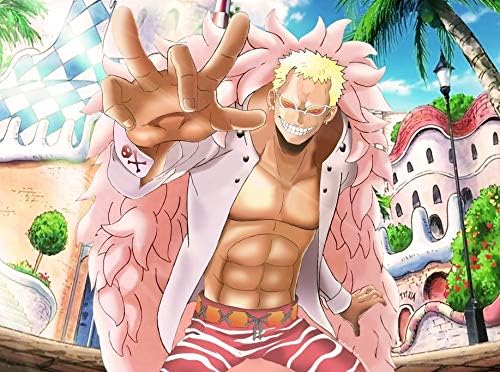 MasonArts Donquixote Doflamingo 19inch x 14inch Silk Poster Wallpaper Wall Decor Silk Prints for Home and Store