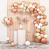 129 Pcs Blush Balloons Garland Arch Kit