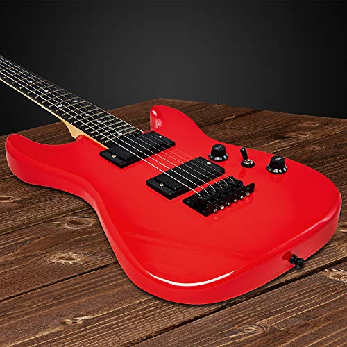 LyxPro 36 Inch Electric Guitar and Starter Kit Bundle for Kids with 3/4 Size Beginner's Guitar, Amp, Six Strings, Two Picks, Shoulder Strap, Digital Clip On Tuner, Guitar Cable and Soft Case Gig Bag - Thumbnail 2